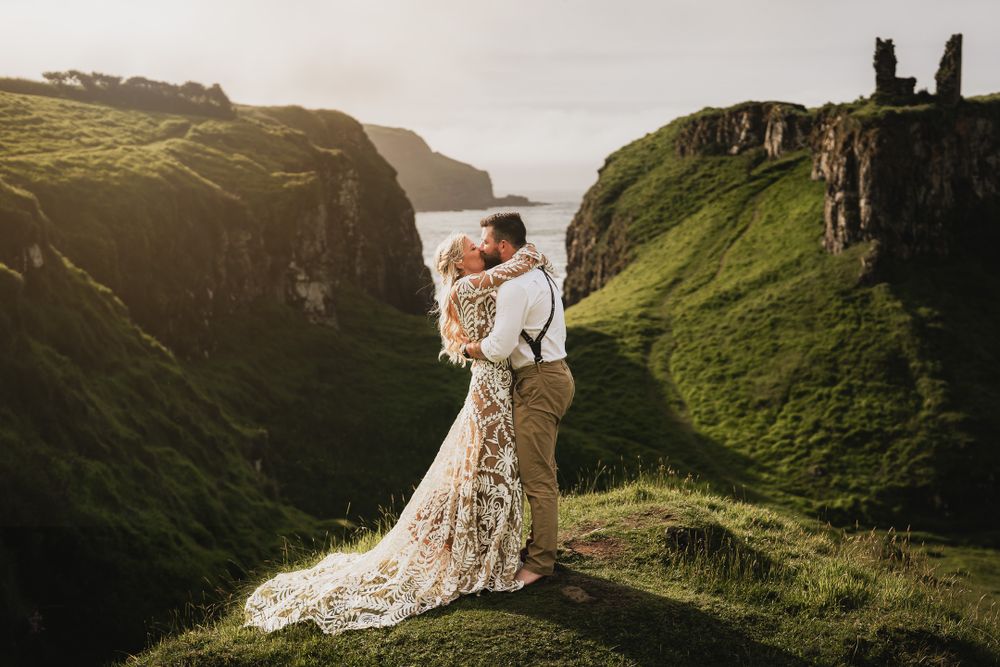 elopement photographer northern ireland dunluce photoshoot