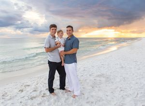 pensacola beach family photographer, love is love photography, same sex couple photographer, florida family photography