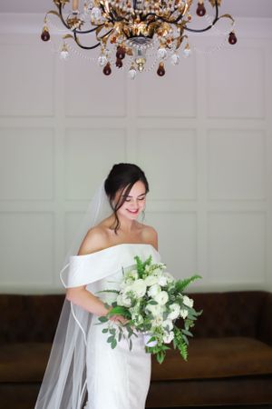 elegant bridal portrait