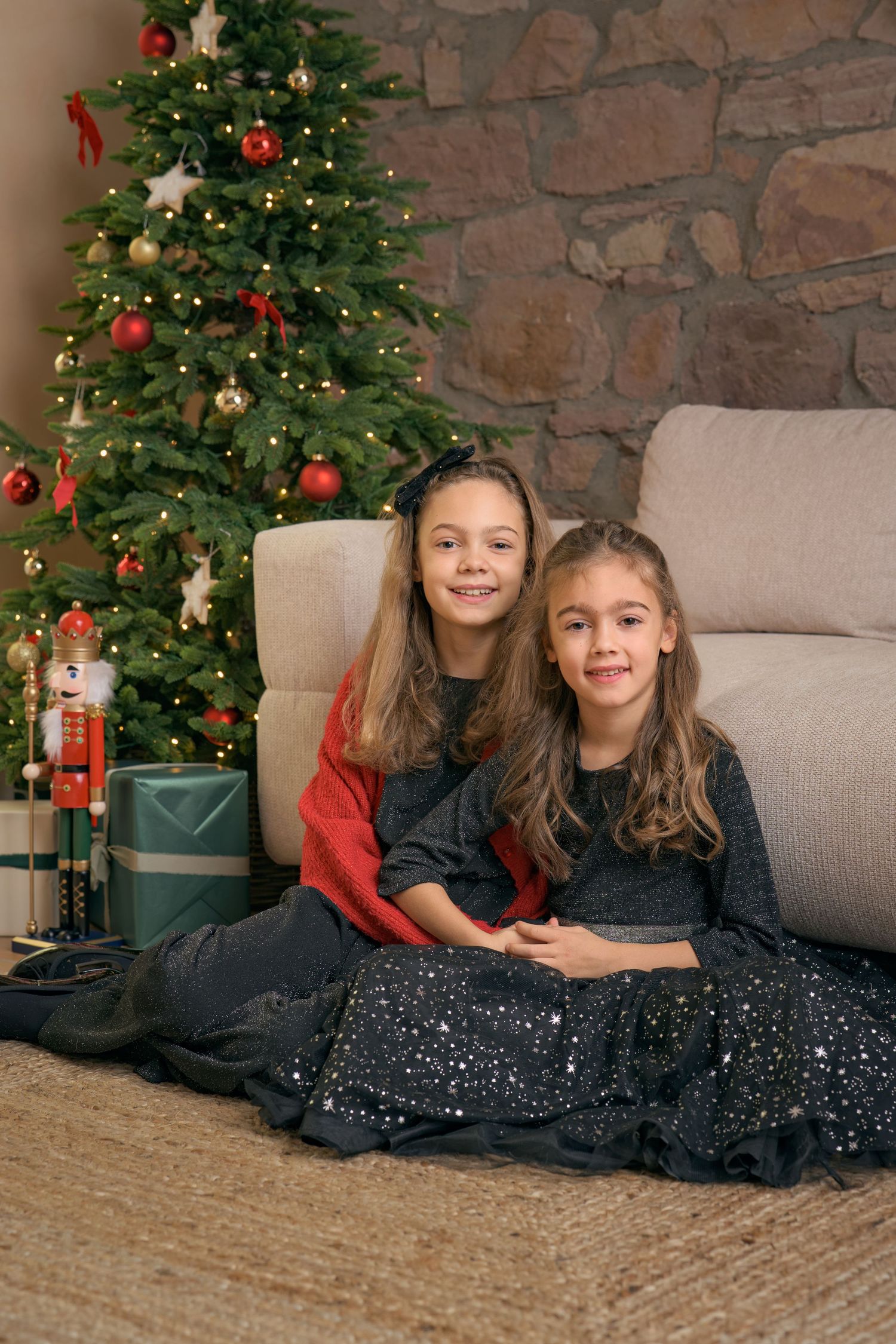 Mini séance photos de Noël, décor élégant pour vos souvenirs des fêtes en Alsace