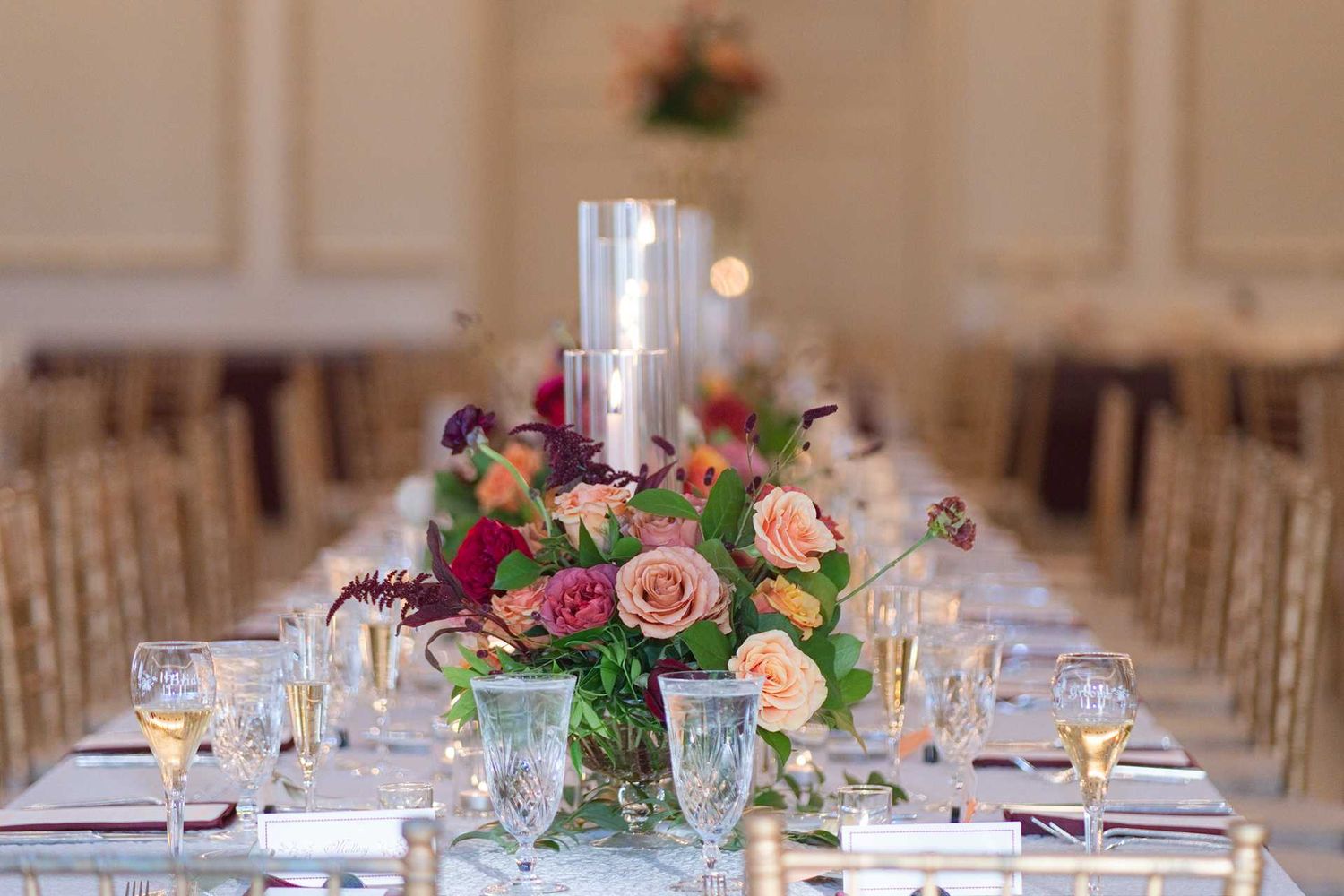 reception table at The Westin Great Southern Columbus Wedding Venue