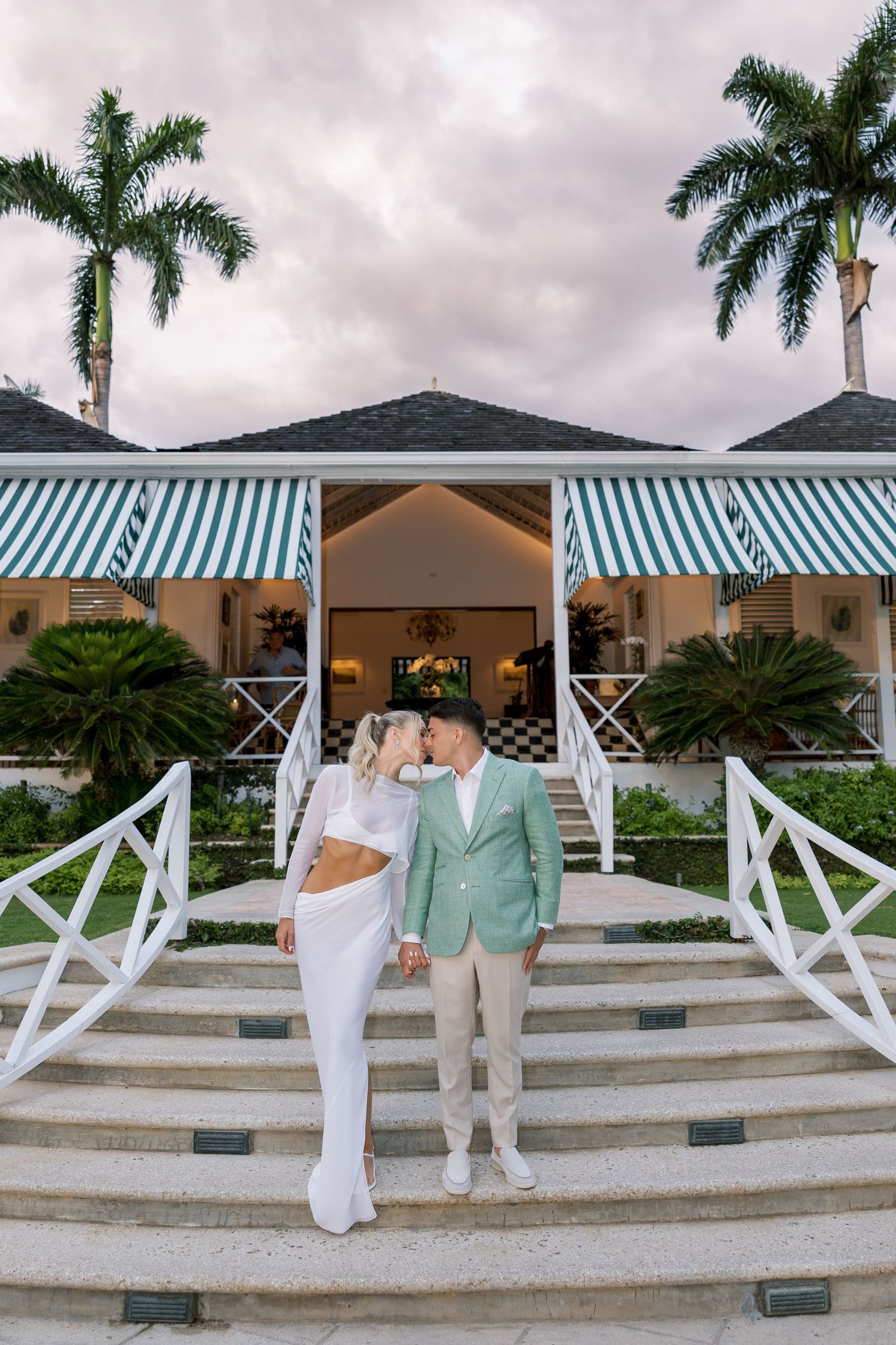 Jamaica beach welcome party at Round Hill Hotel & Villas.