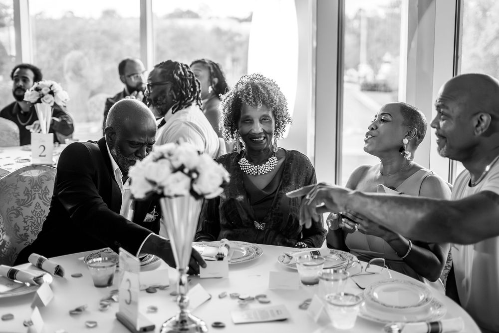 Viva Ballroom wedding venue in Palm Coast, Florida. Indoor wedding reception photography.
