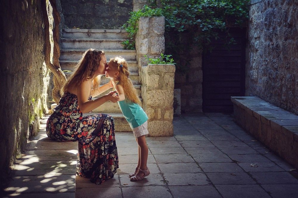 Emotional motherhood and childhood portrait captured by Houston family photographer