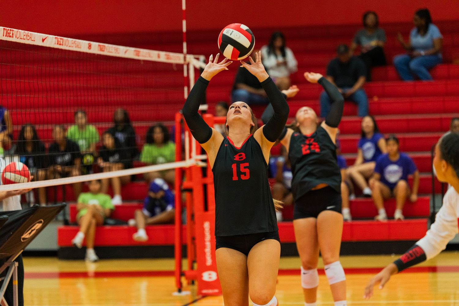 Setter setting the ball.