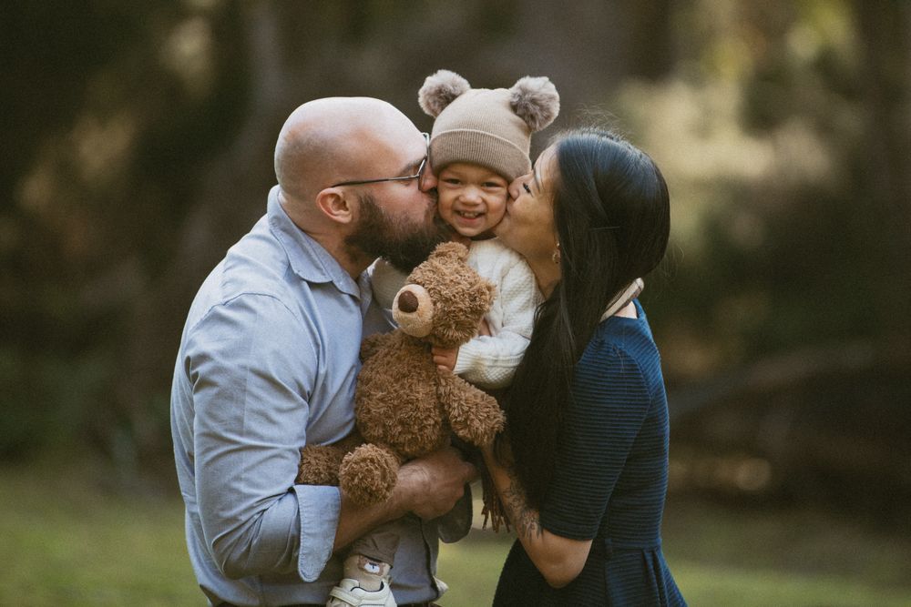 Forest and mountain family session, captured by Joss Jensen Photography on Kunanyi, Mount Wellington in Tasmania.
