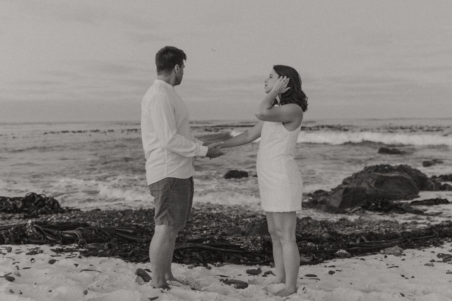 Sara and Ricky in Melkbosstrand pregnancy photos with Christene de Coning Photography in Cape Town, South Africa.