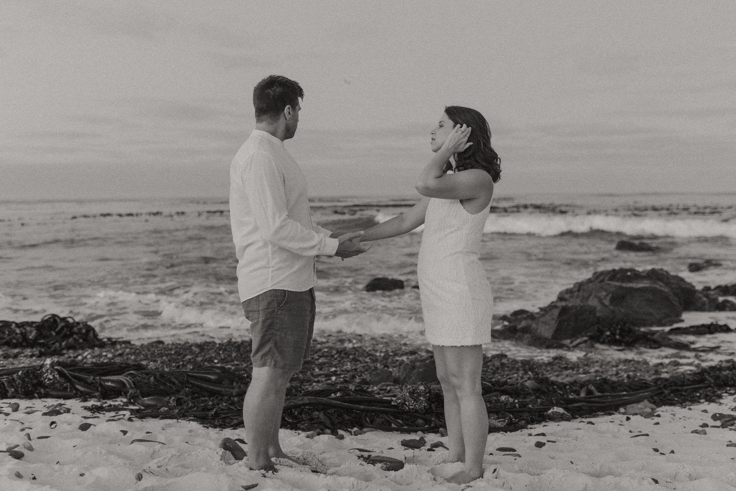Sara and Ricky in Melkbosstrand pregnancy photos with Christene de Coning Photography in Cape Town, South Africa.