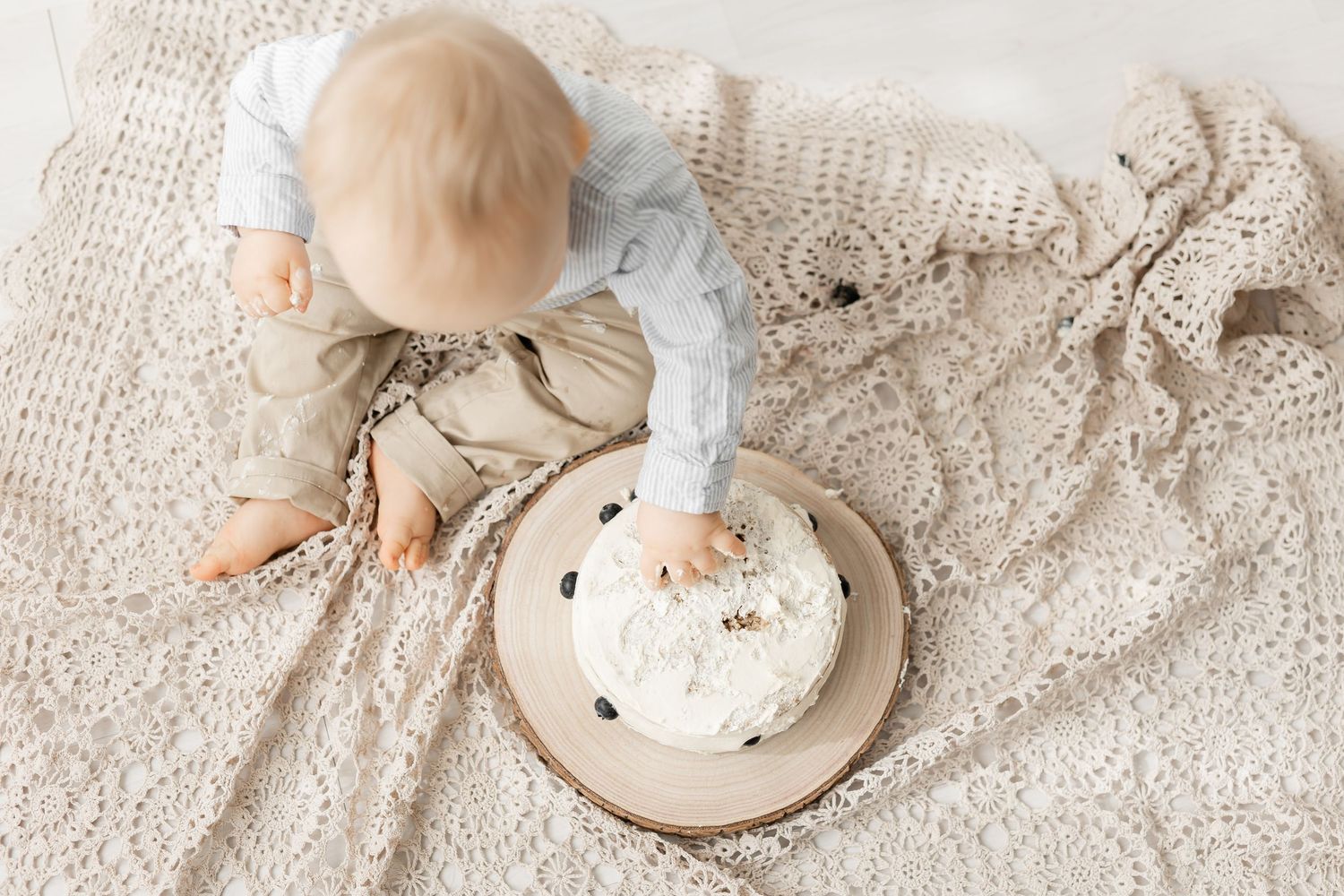 cake smash -kuvaus