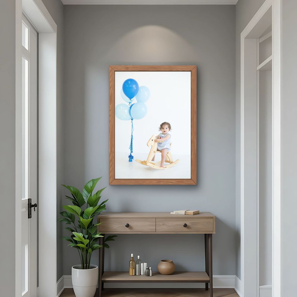 Milestone wall art of your baby's first year in Houston Texas