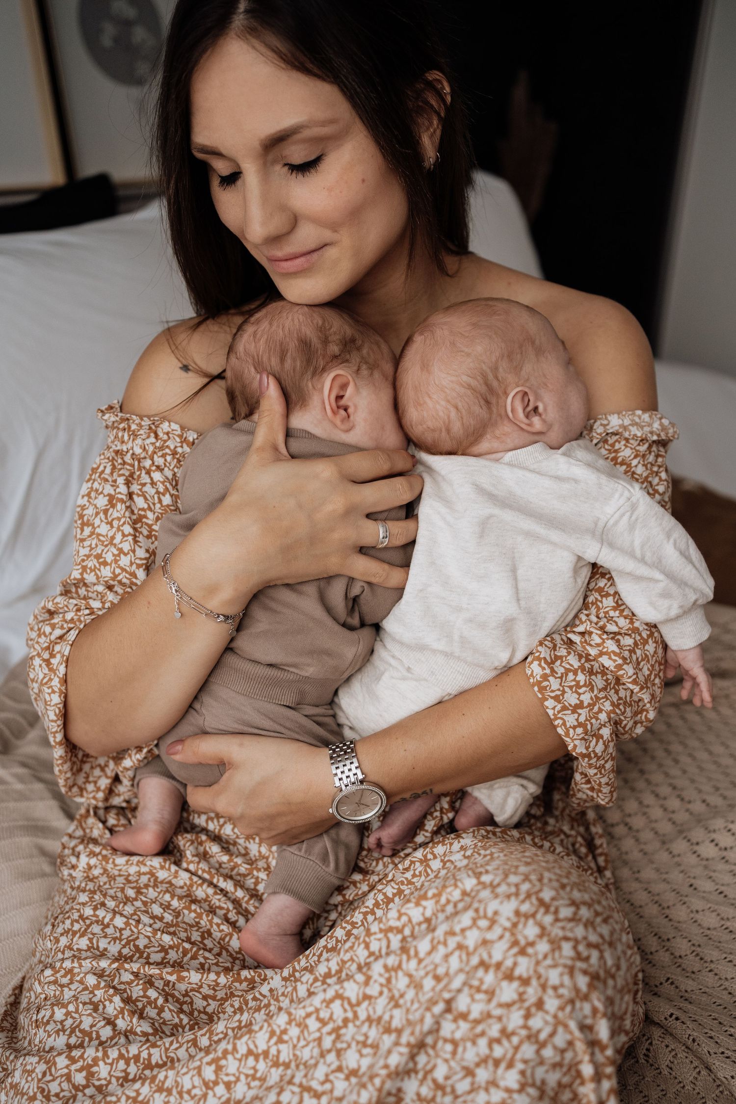 mommy and me fotoshoot IJsselstein Woerden tweeling newborn