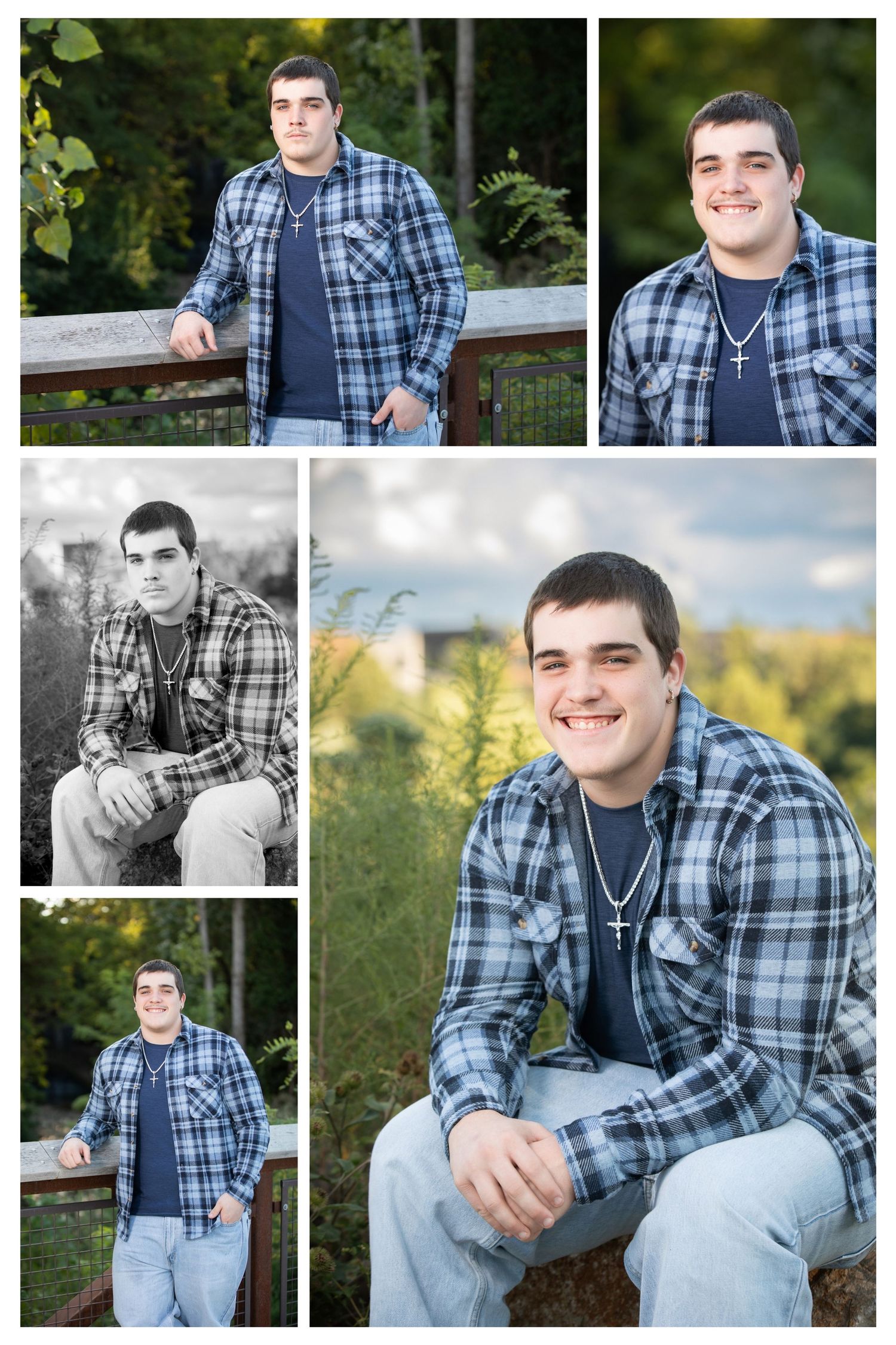 A Grandview Heights senior's pictures at Quarry Trails Metro Park featuring natural light and outdoor Columbus, Ohio scenery.