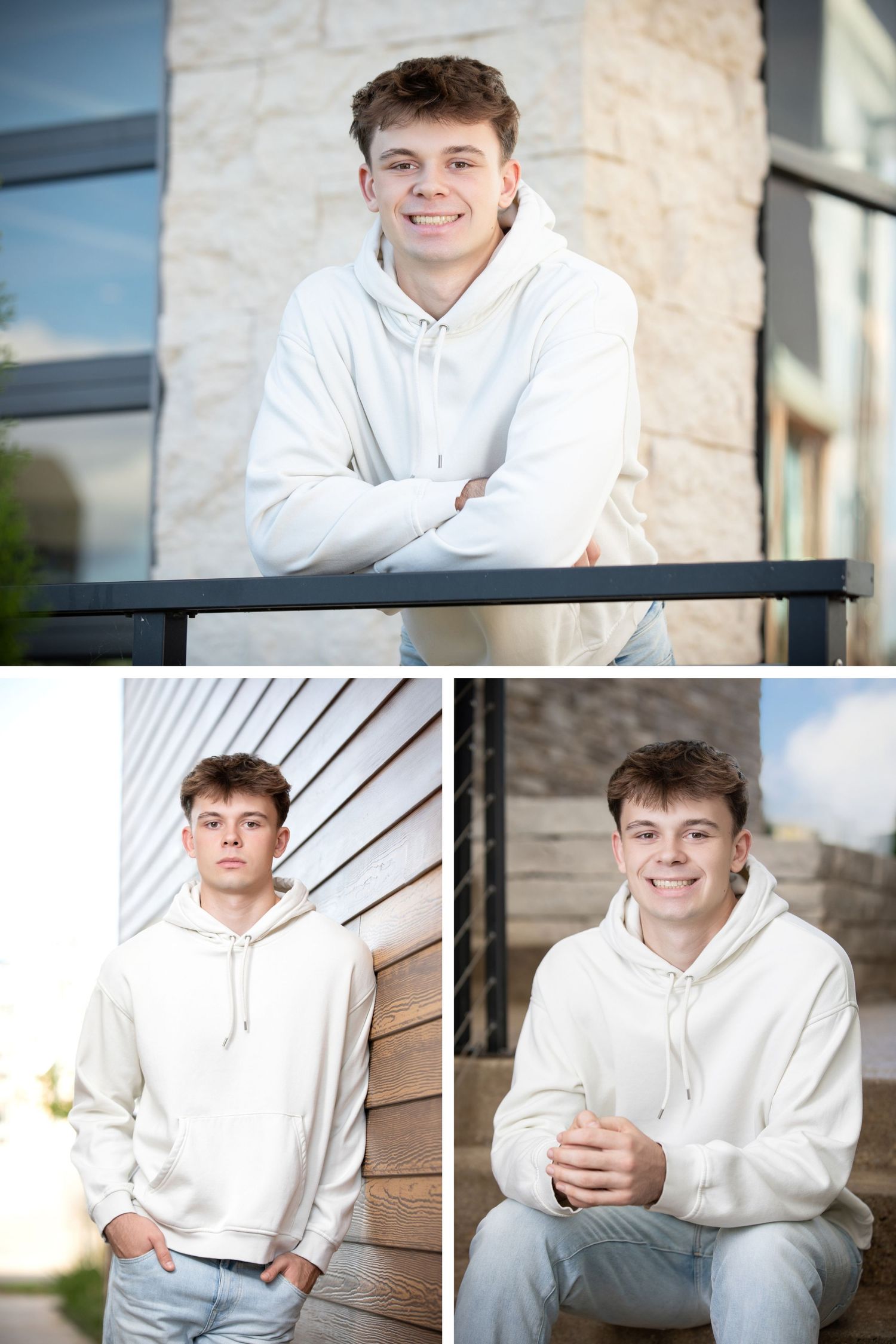 Grandview Heights senior session at Quarry Metro Park featuring modern senior guy portraits with urban and natural settings.