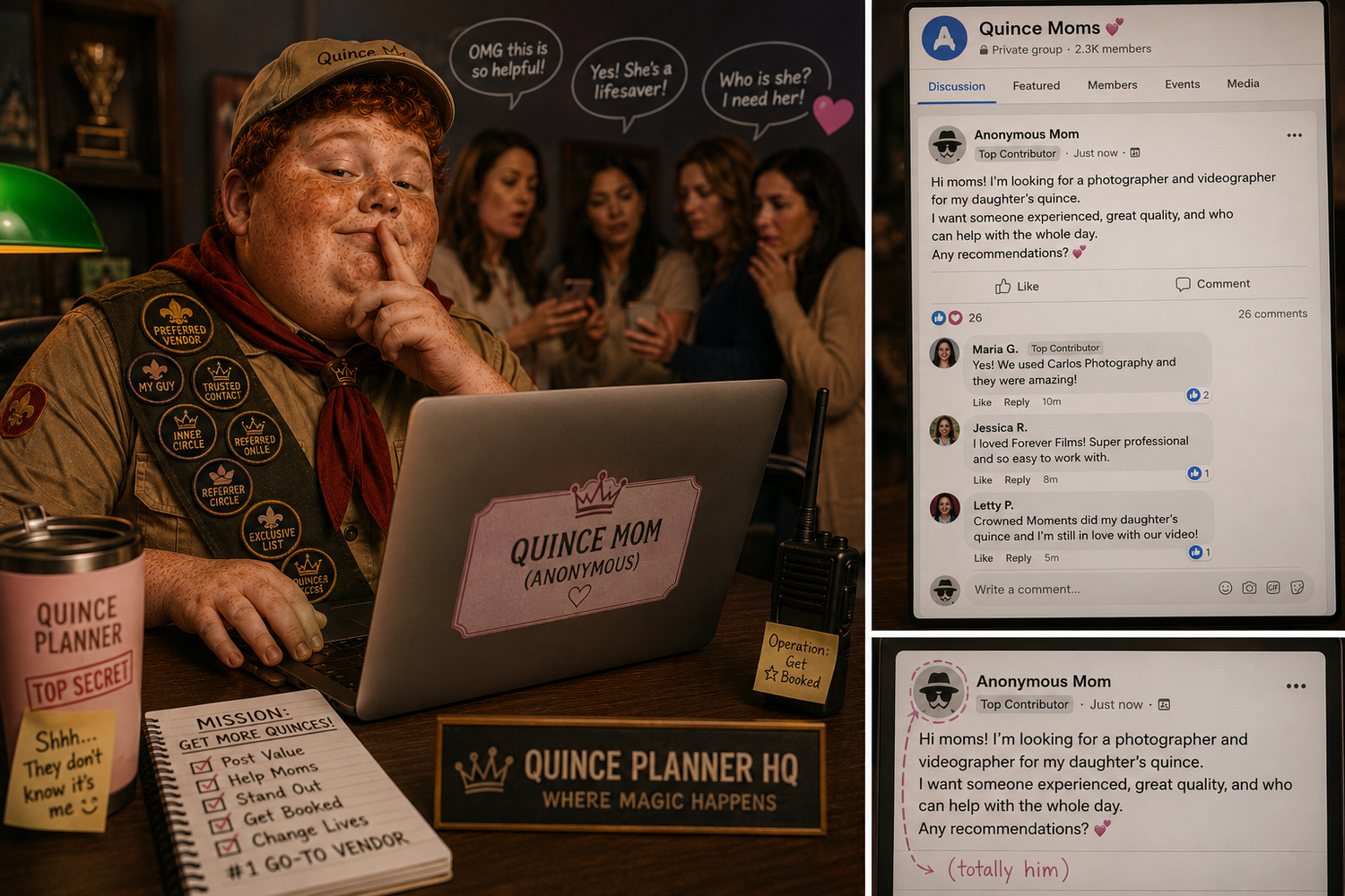 The Quince Budget Club is the only True Quince Mom Led Quince Planning group with no vendor inner circles for all your Quince needs
