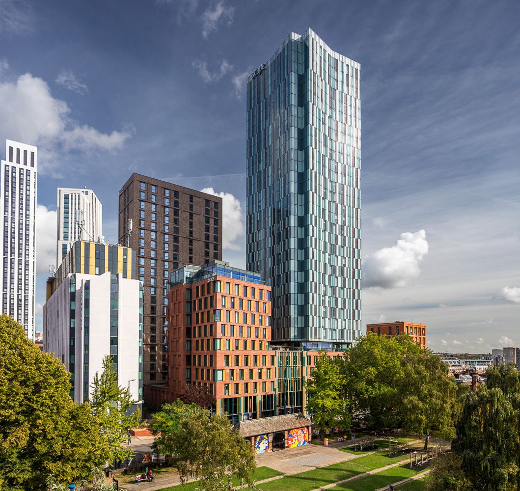 SCAPE Leeds from elevated position