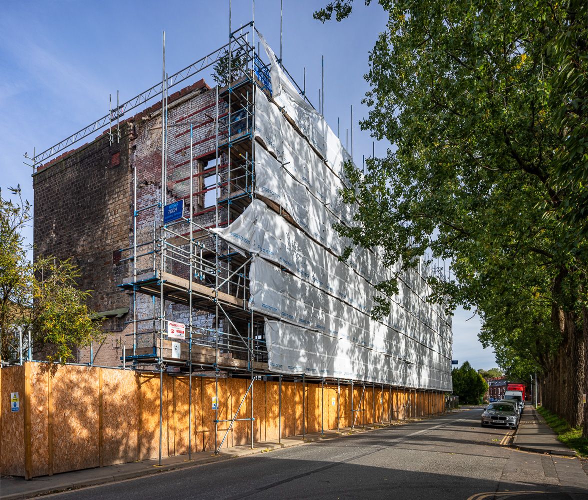 Rigg Tech scaffolding installation on an industrial structure