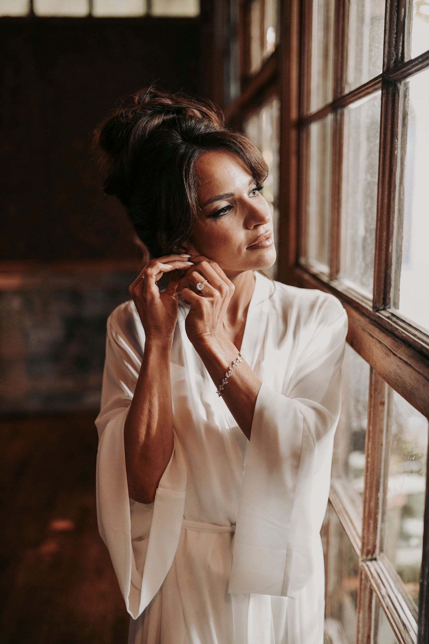 Megan Ewoldsen preparing for her wedding at The Cotton Mill