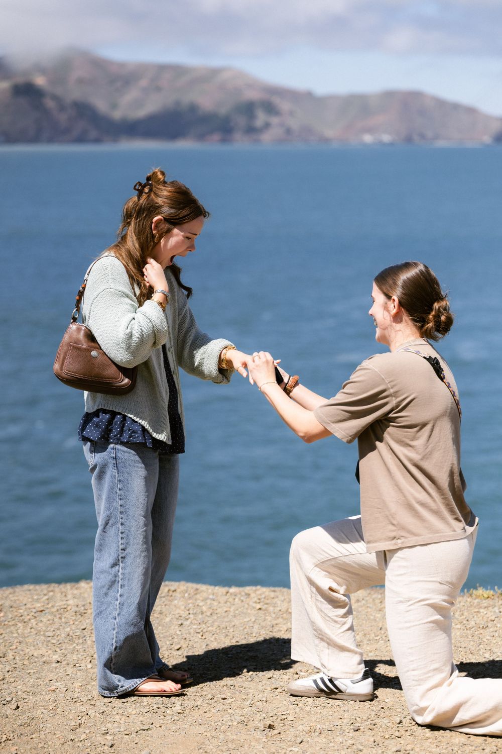 Same-sex proposal at Lands End in San Francisco