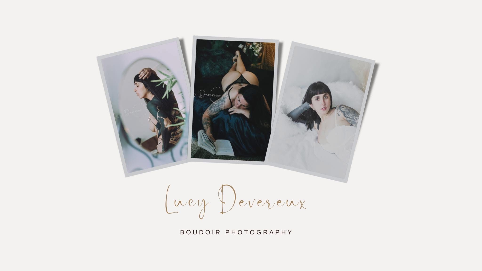 Boudoir Photography. North Wales. Natural light Studios. Portraits. Three boudoir poses. Banner.