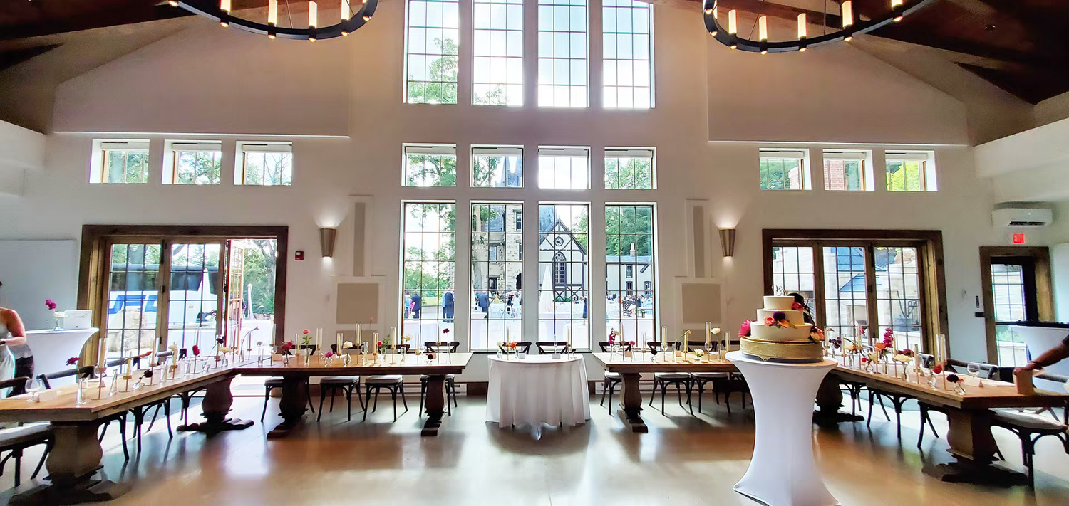 Elegant wedding reception hall at /mac-o-chee-wedding-venue-castle/