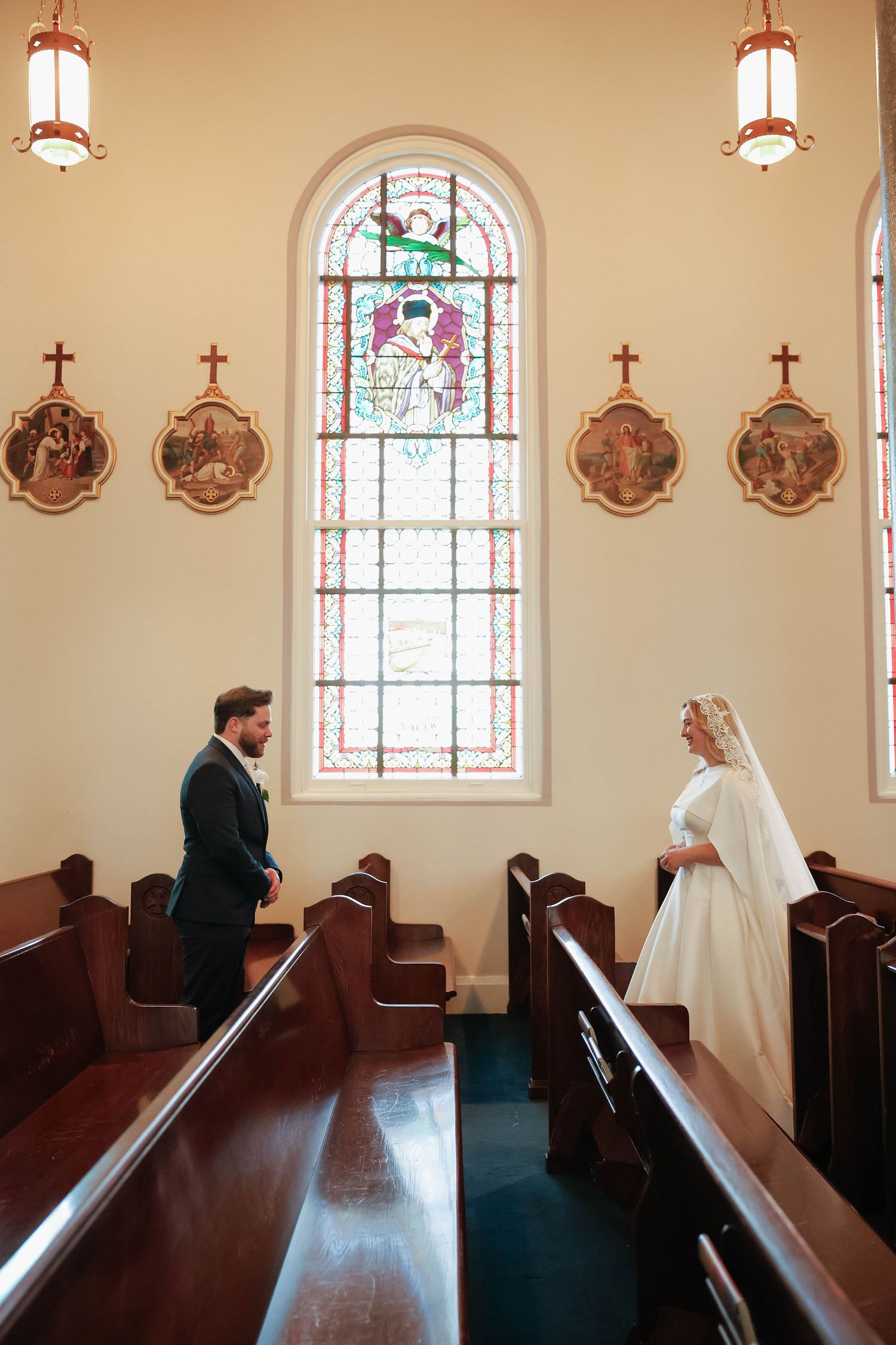 dress reveal in church