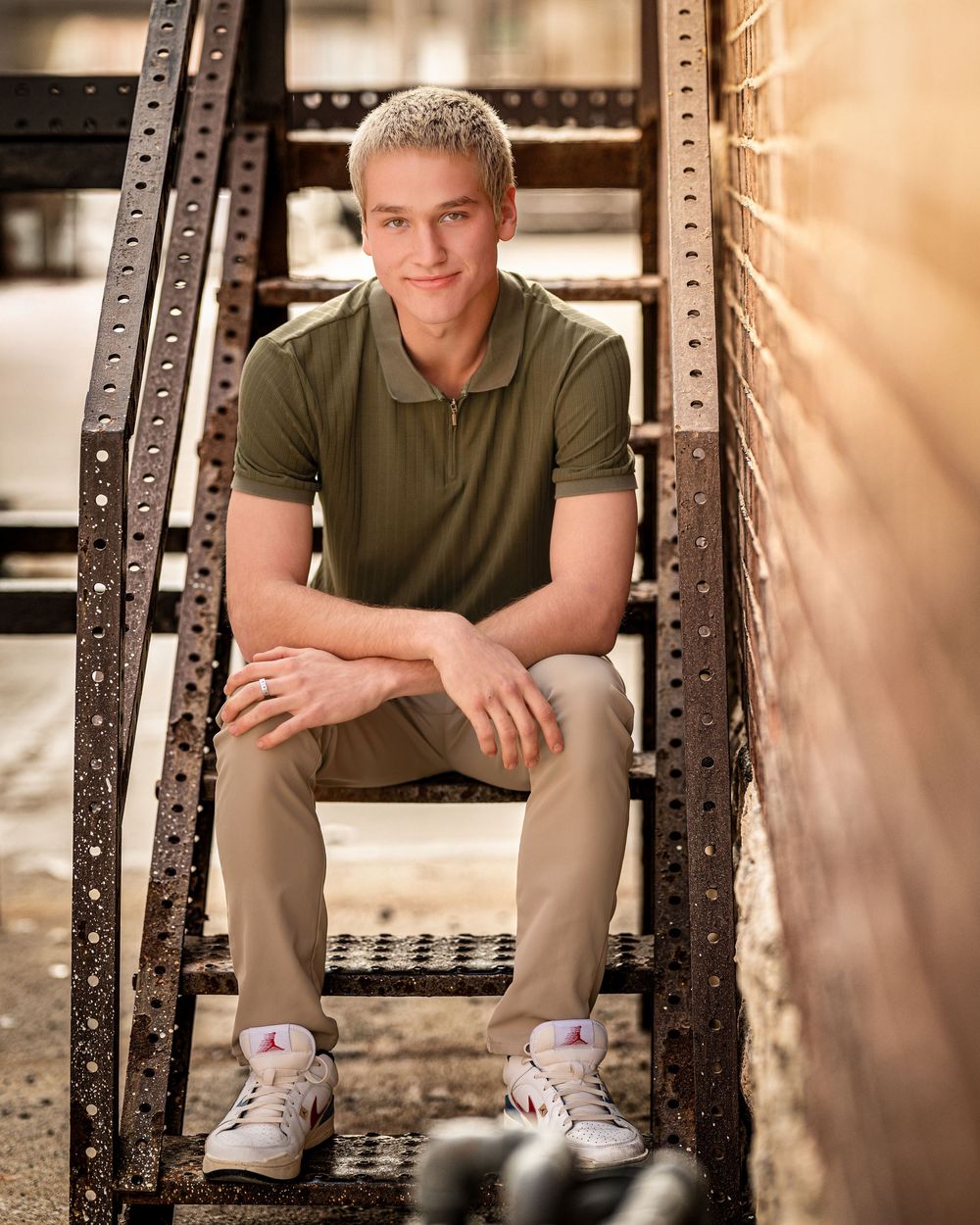 Kansas City senior portrait session setting by Jen Welker Photographer