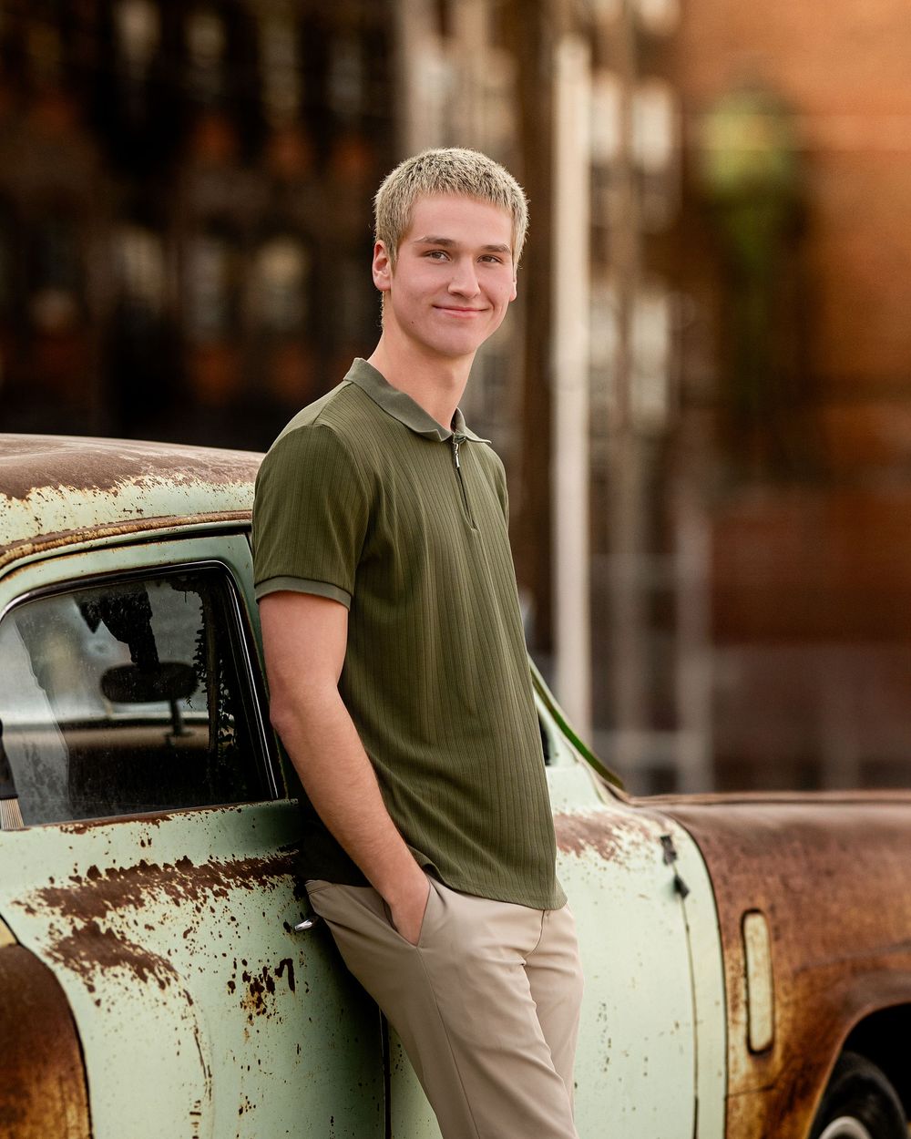 Kansas City senior portrait session setting by Jen Welker Photographer
