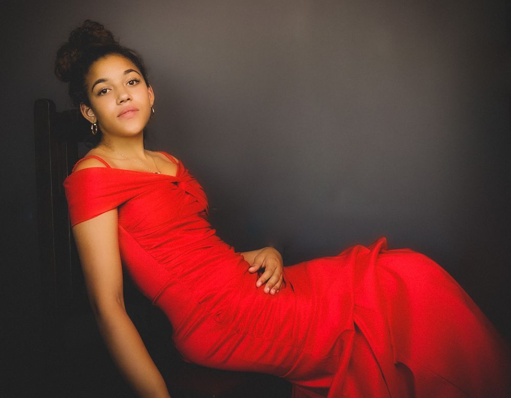 Portrait Photography Woman in Red Dress