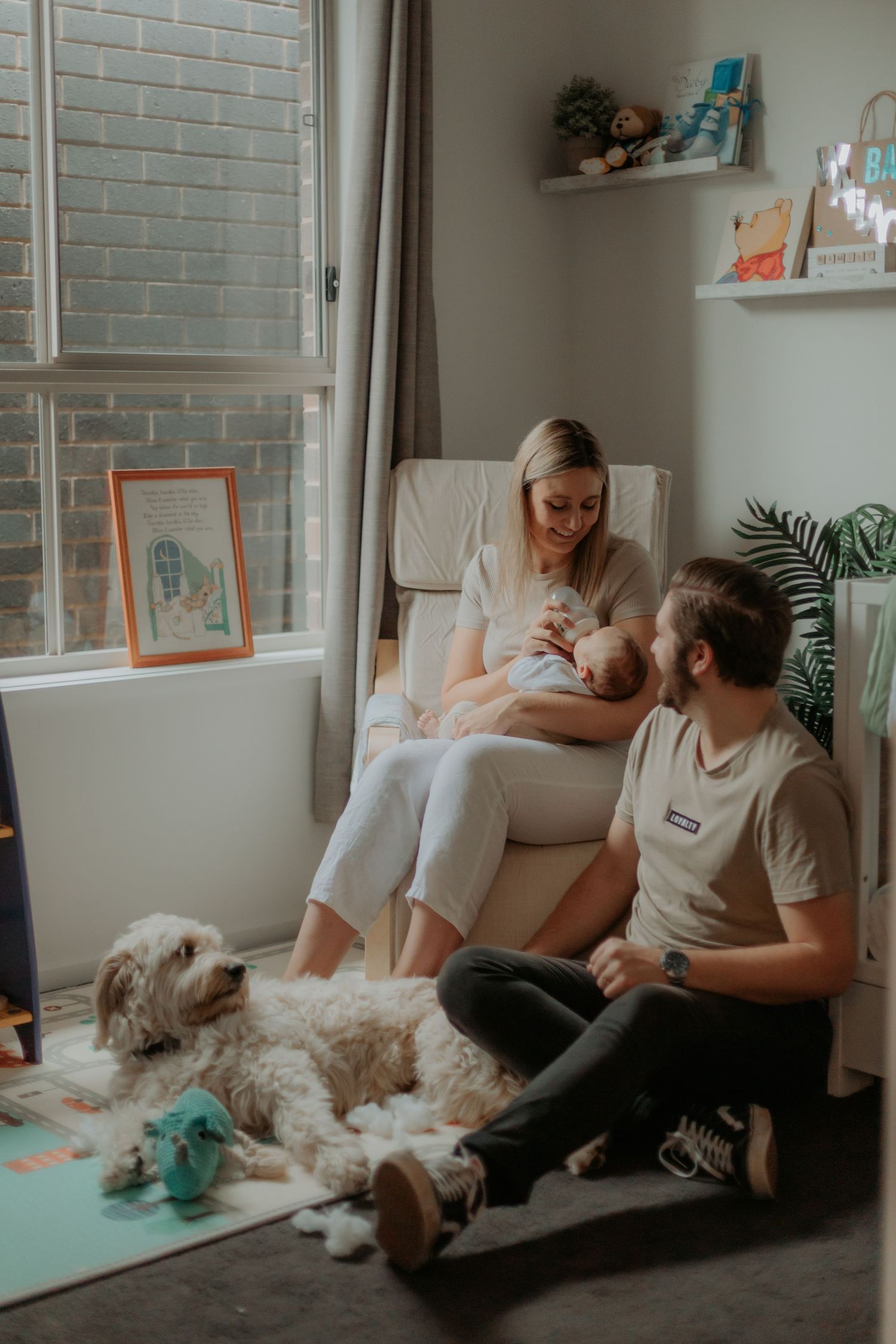 in home newborn photography session
