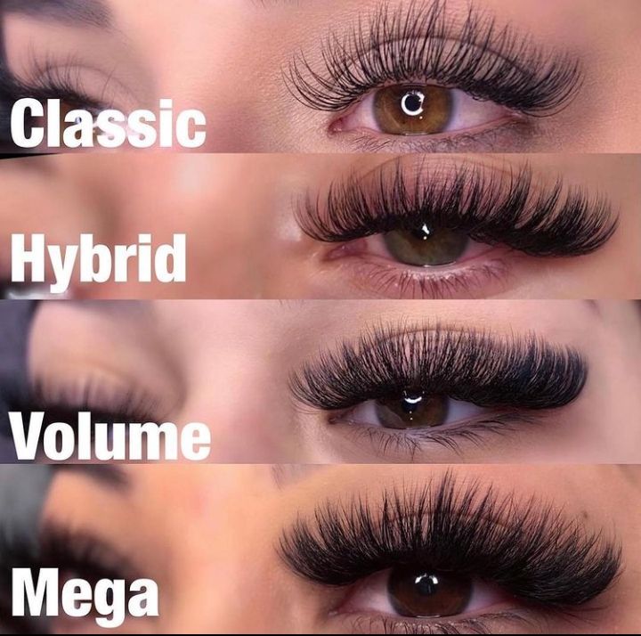 Types of eyelash set