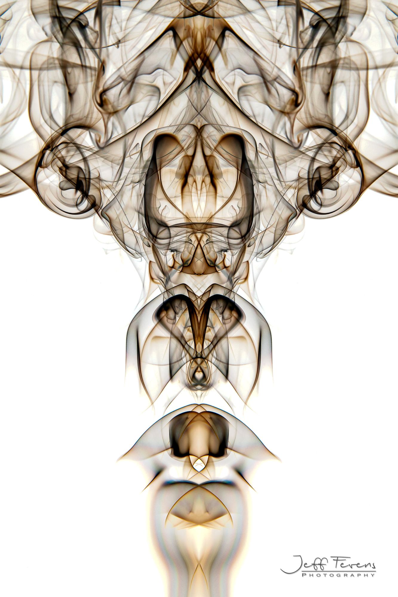 Abstract image of smoke from incense.