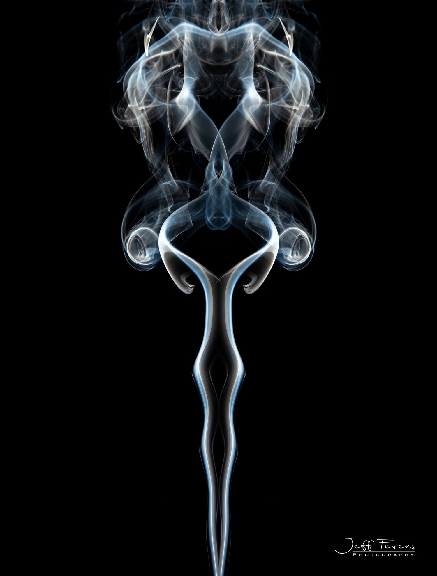 Abstract image of smoke from incense.