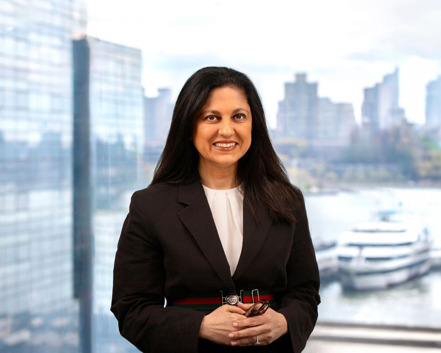 Corporate headshot of high profile woman attorney in NYC
