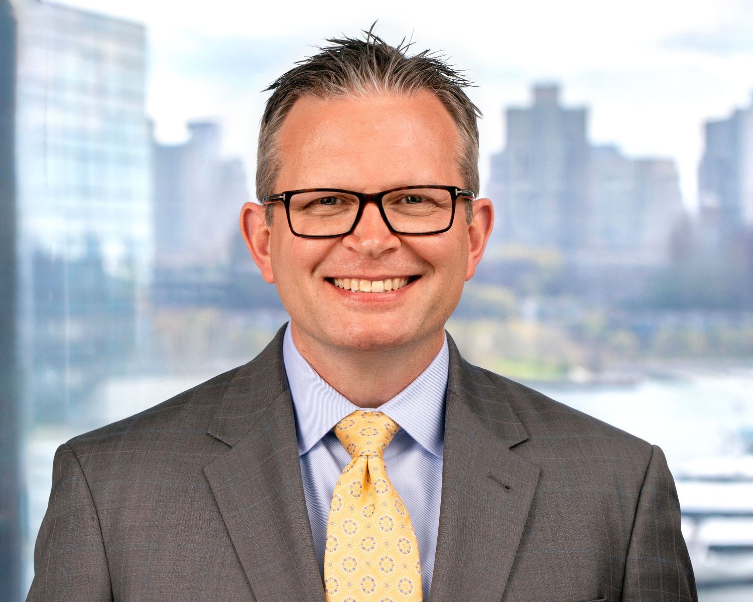 Professional headshot session of a male corporate attorney - New york City