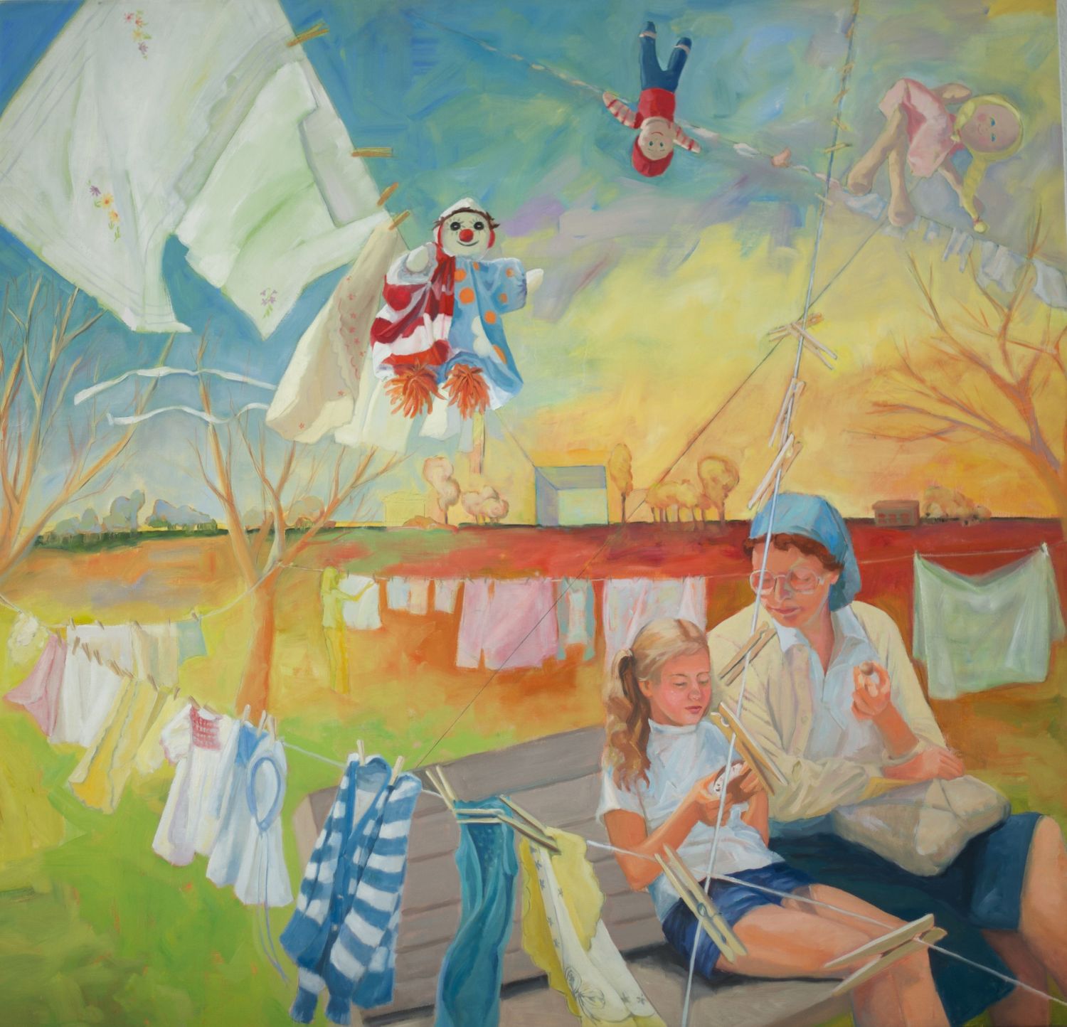 Collection of fine art prints of fanciful images of women and children