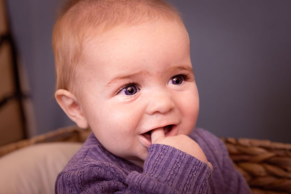 Baby in blue