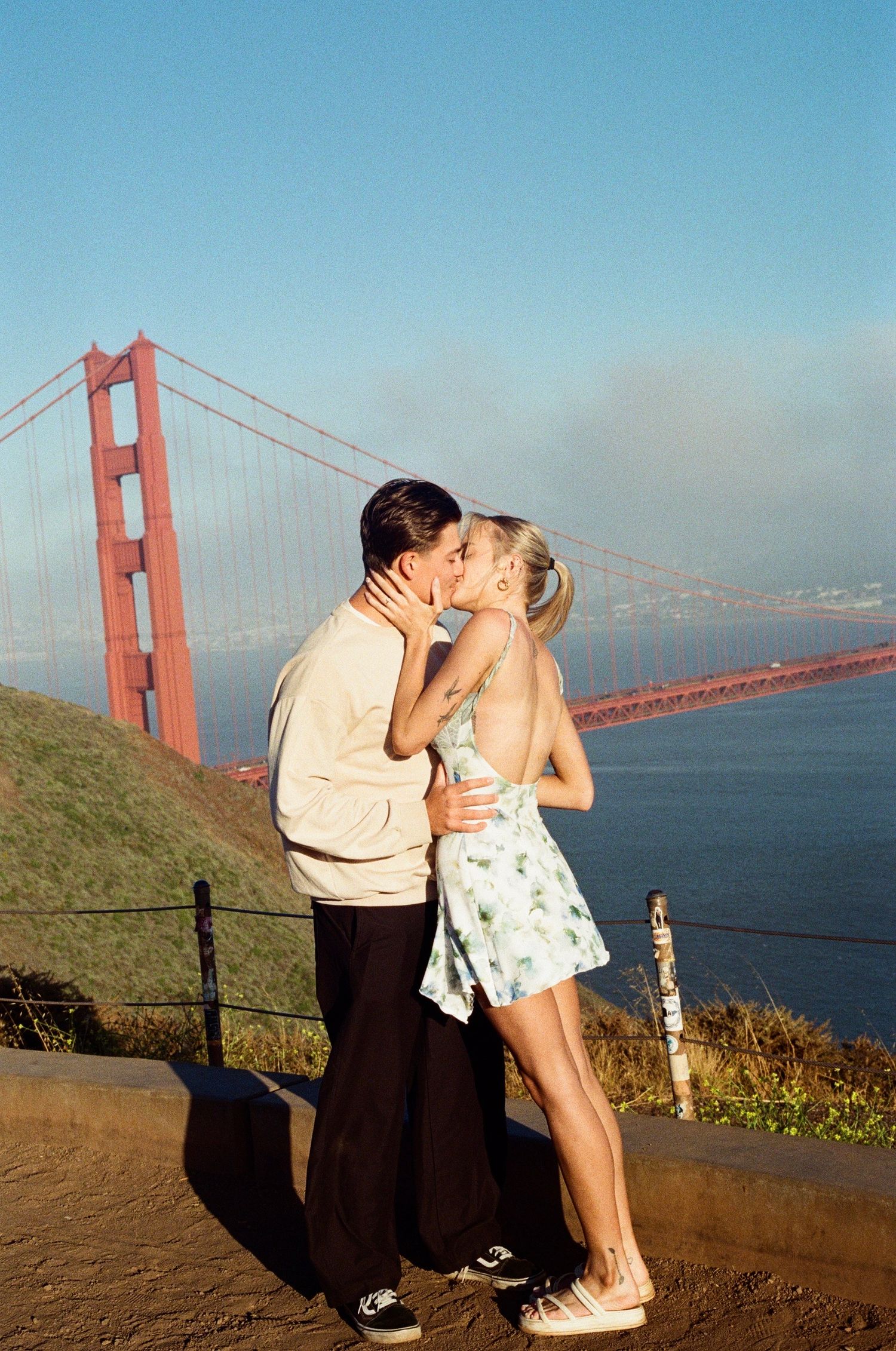 San Francisco engagement photographer natural light film