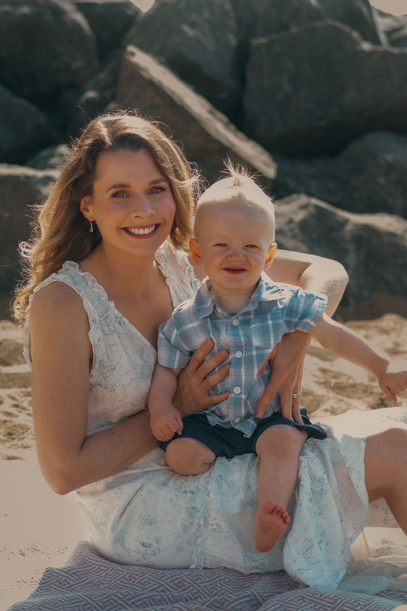 Hayden playing outdoors, showcasing a fun family portrait.