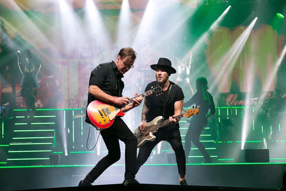 Oh what a night I Globen. Fotograf Rebecca Nordin. Peter Johansson, David Lindgren, Robert Rydberg och Bruno Mitsogiannis.