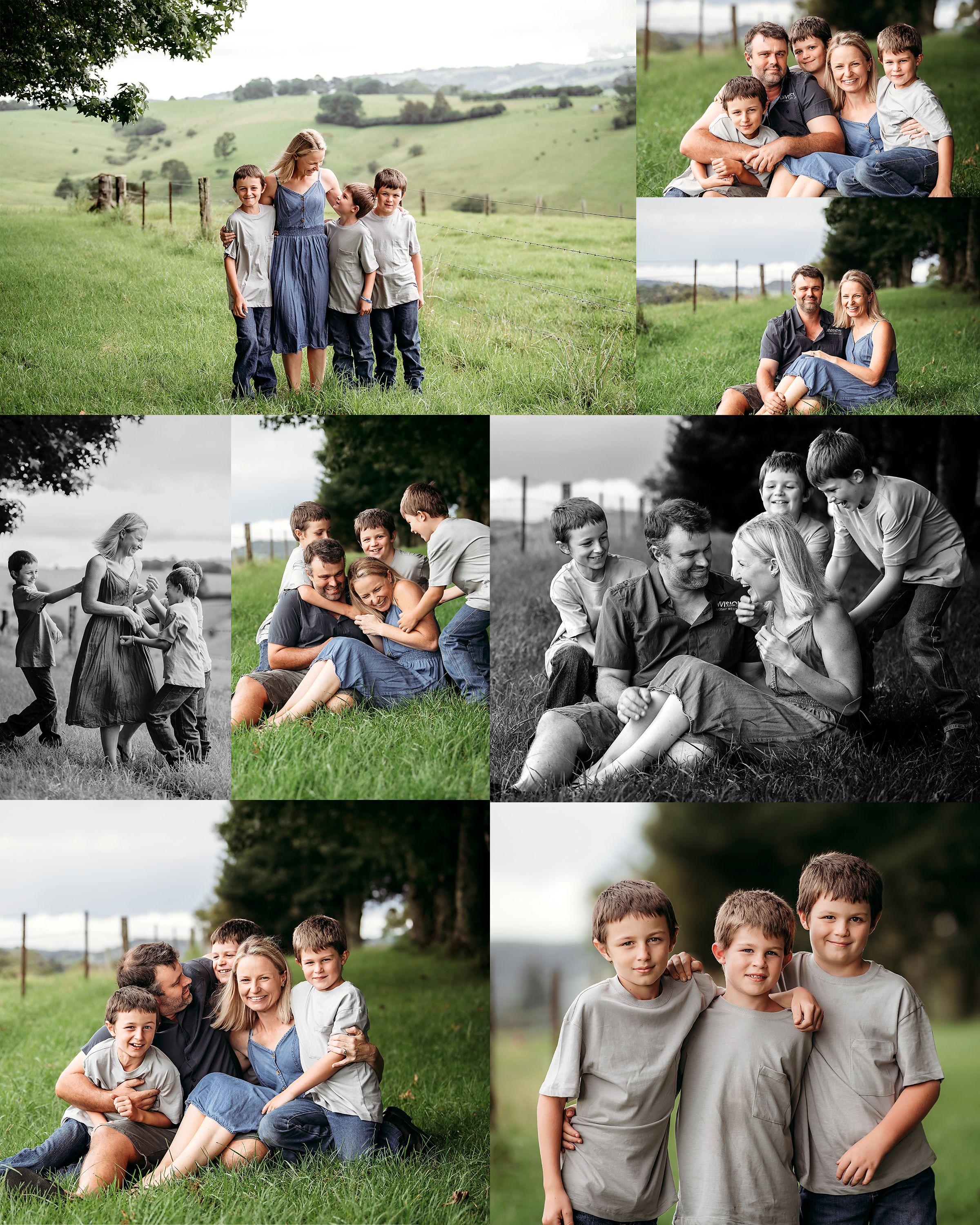Family at park in Dorrigo NSW