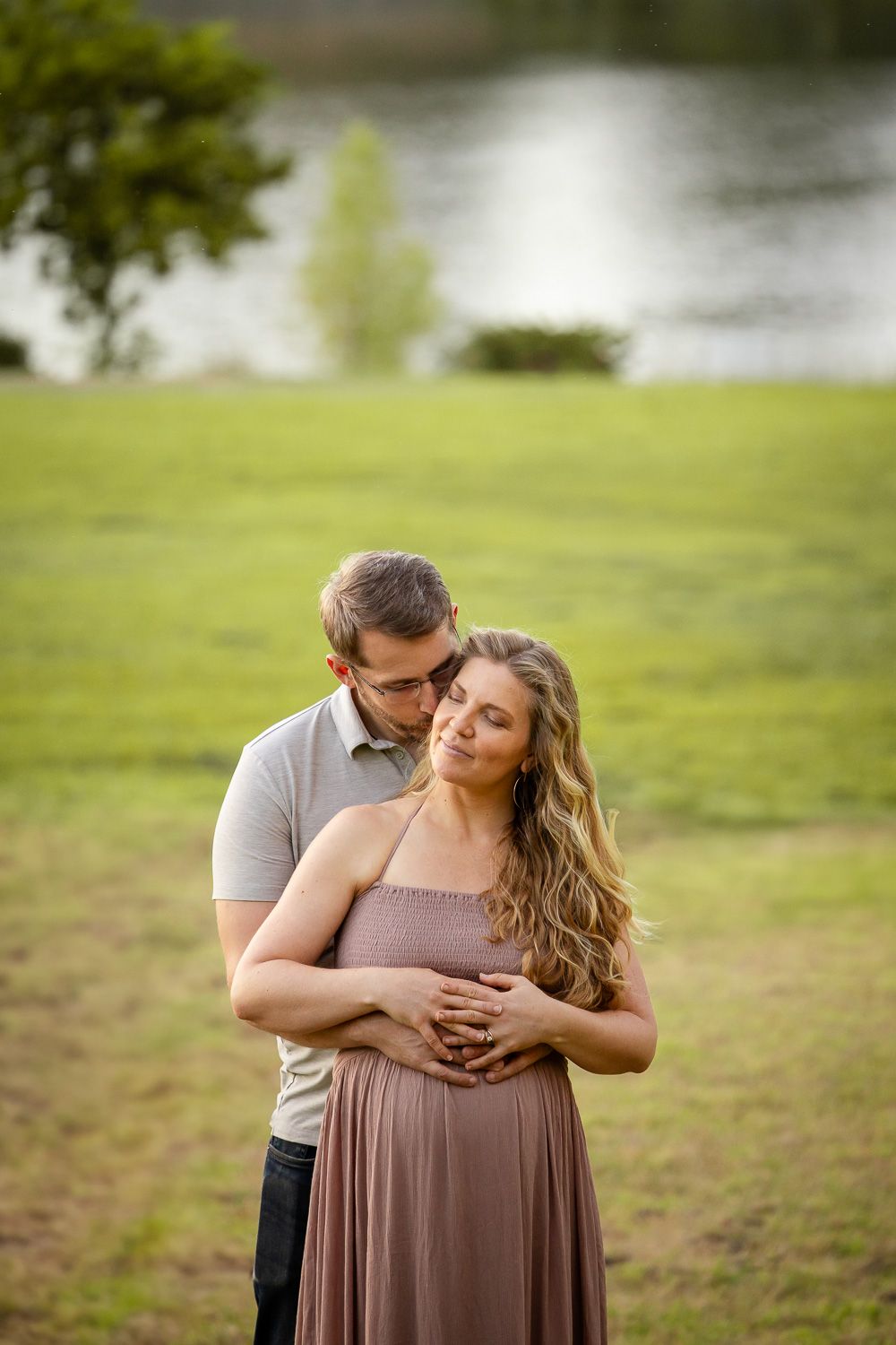 A lifestyle maternity photo session during golden hour in Los Gatos by Cindy Tucey Photography