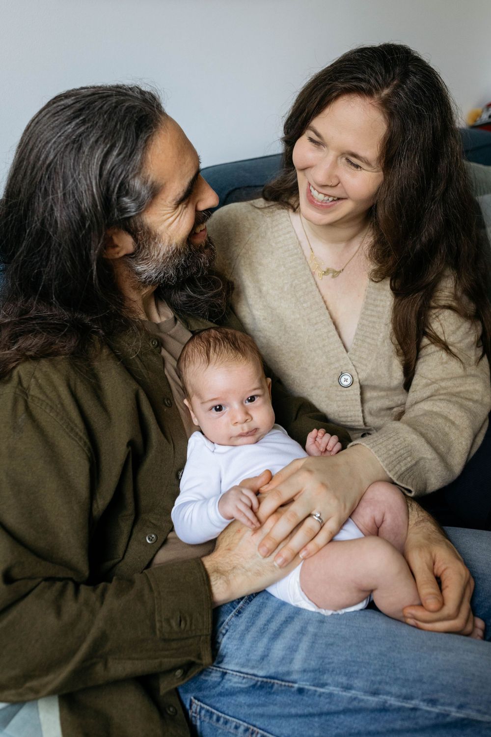newborn photo session with a 6 week old baby