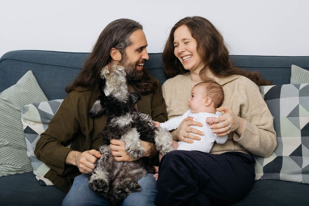 Newborn photo session with a 2 month old baby