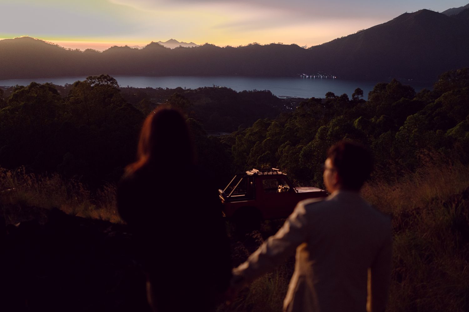 Bali sunrise proposal at Mt Batur