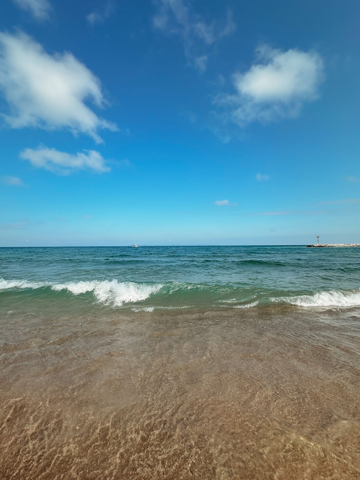 Van's Beach on a summer morning in Leland Fishtown Michigan Captured By Grace Hudson Photography Traverse City