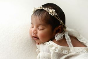Profile picture of newborn baby girl. - Greenville SC newborn photographer - Easley SC newborn photographer