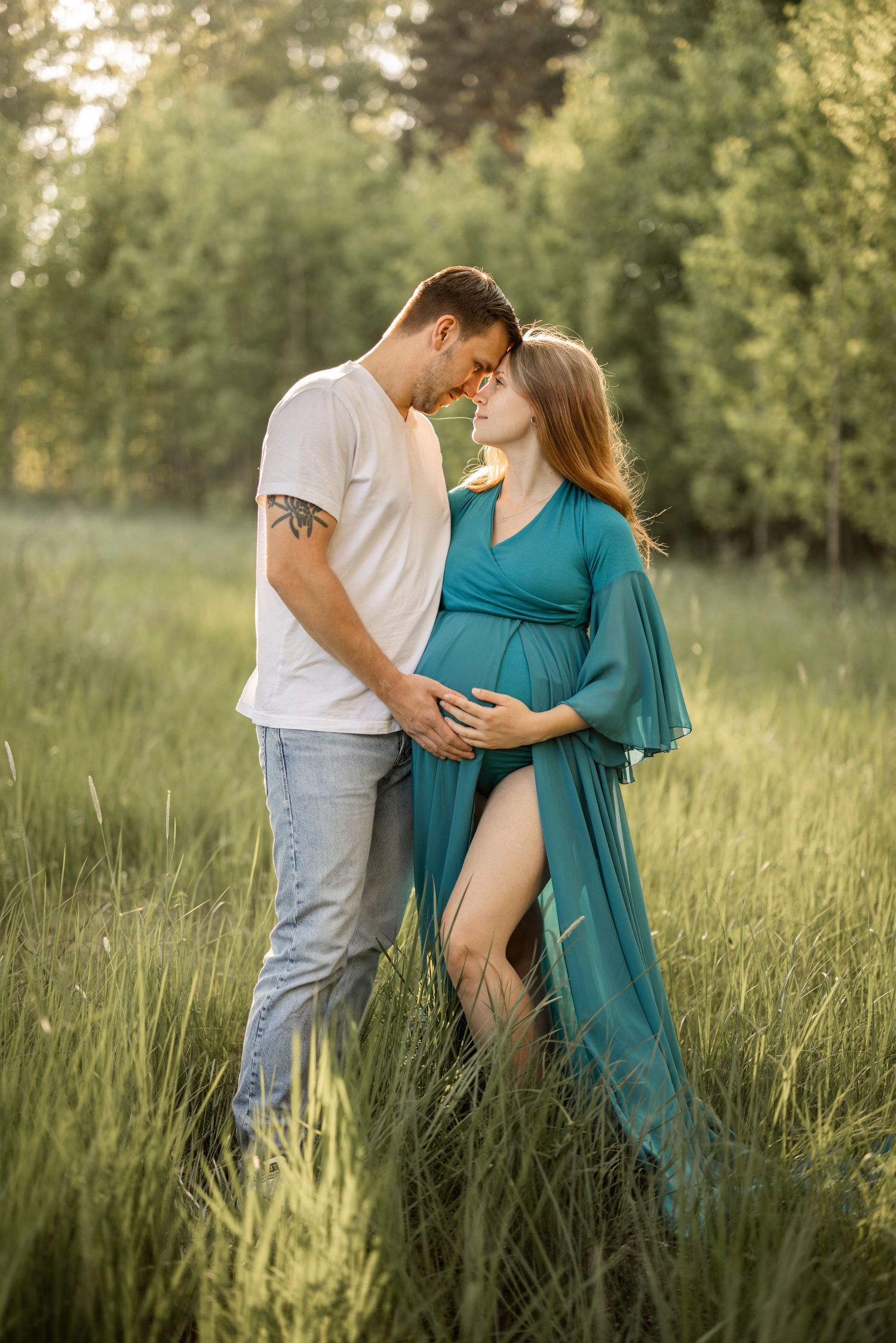 gravidfotografering med partner
