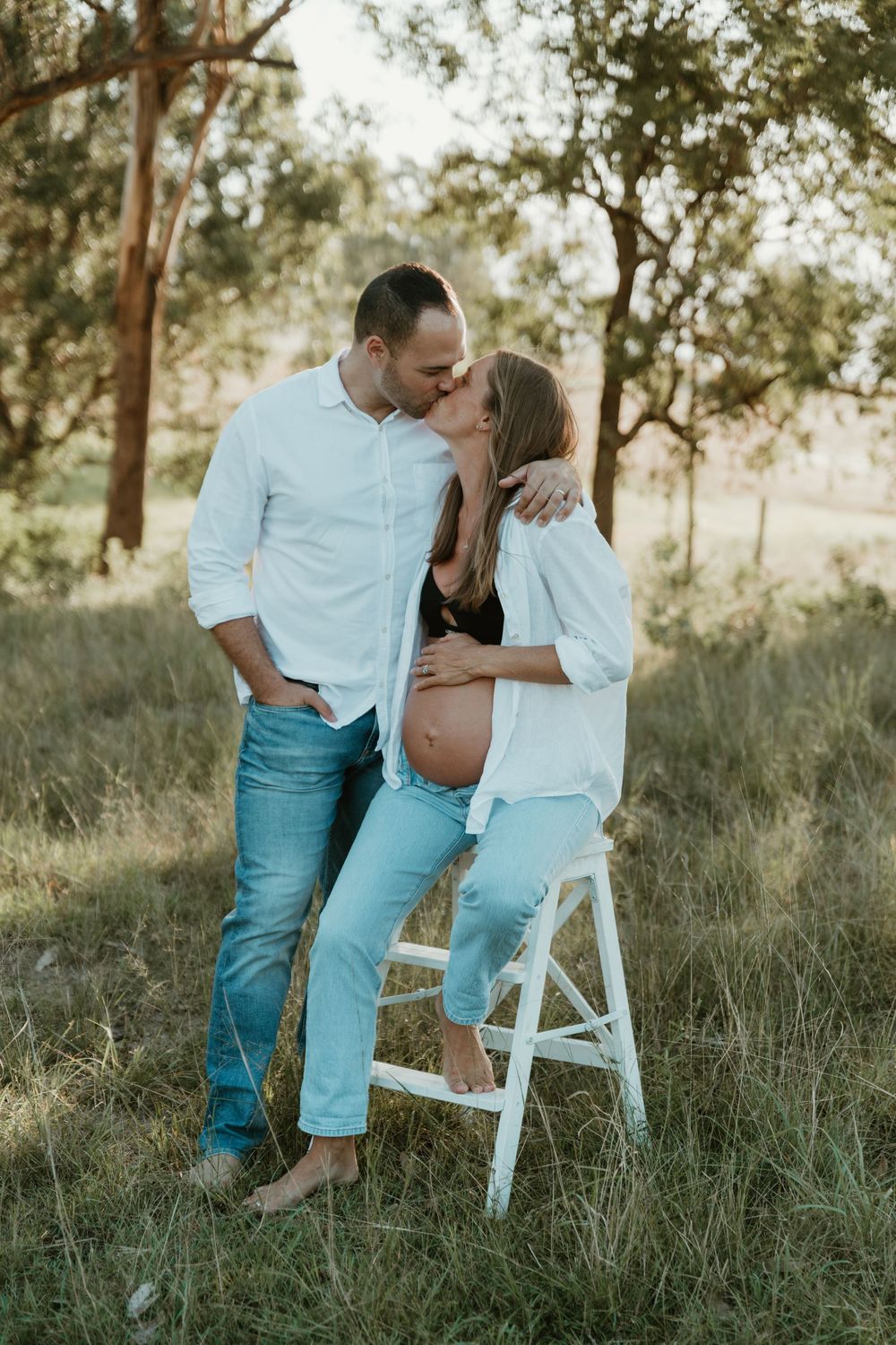 maternity, golden hour, client closet