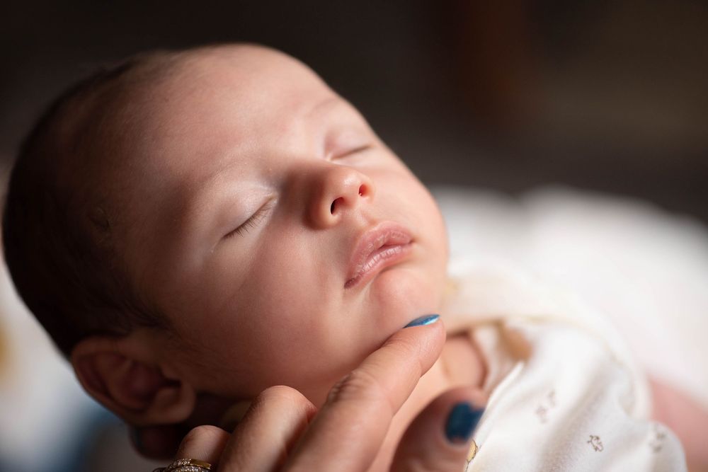 Close up photo of a baby boy sleeping - Kelly Chapman Photographer Perth