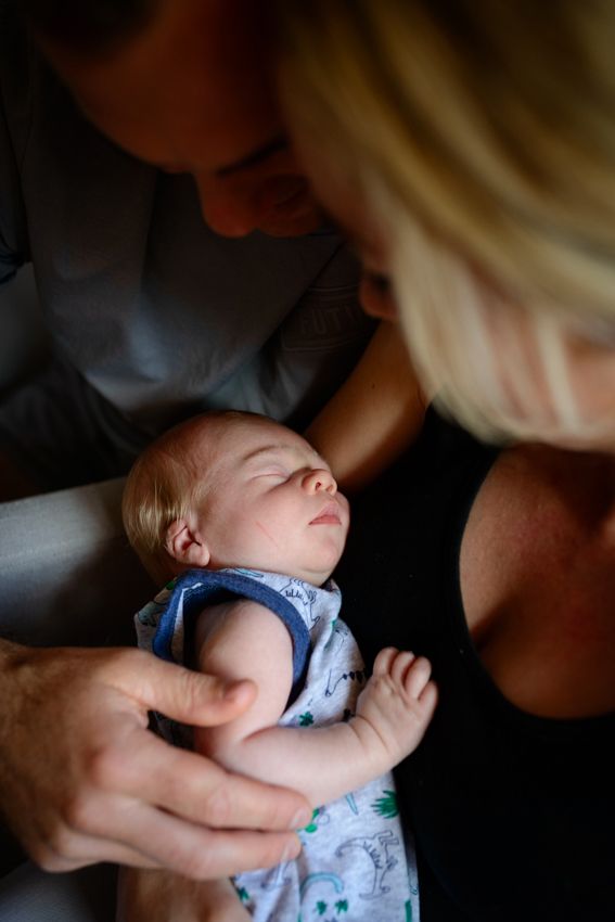 baby asleep in mums arms - Kelly Chapman Photographer Perth